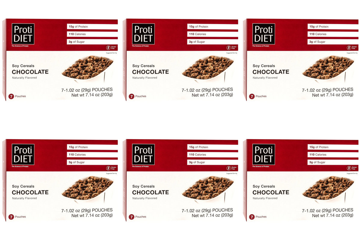 Proti Diet Protein Cereal, Chocolate, 7 Pouches - 6-Pack
