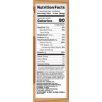 A nutrition facts label displays detailed information about a protein bar, including serving size, calories, and nutrient content such as fats, carbohydrates, and protein.