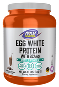 NOW Egg White Protein Powder - Creamy Chocolate