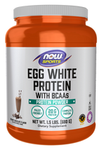 NOW Egg White Protein Powder - Creamy Chocolate