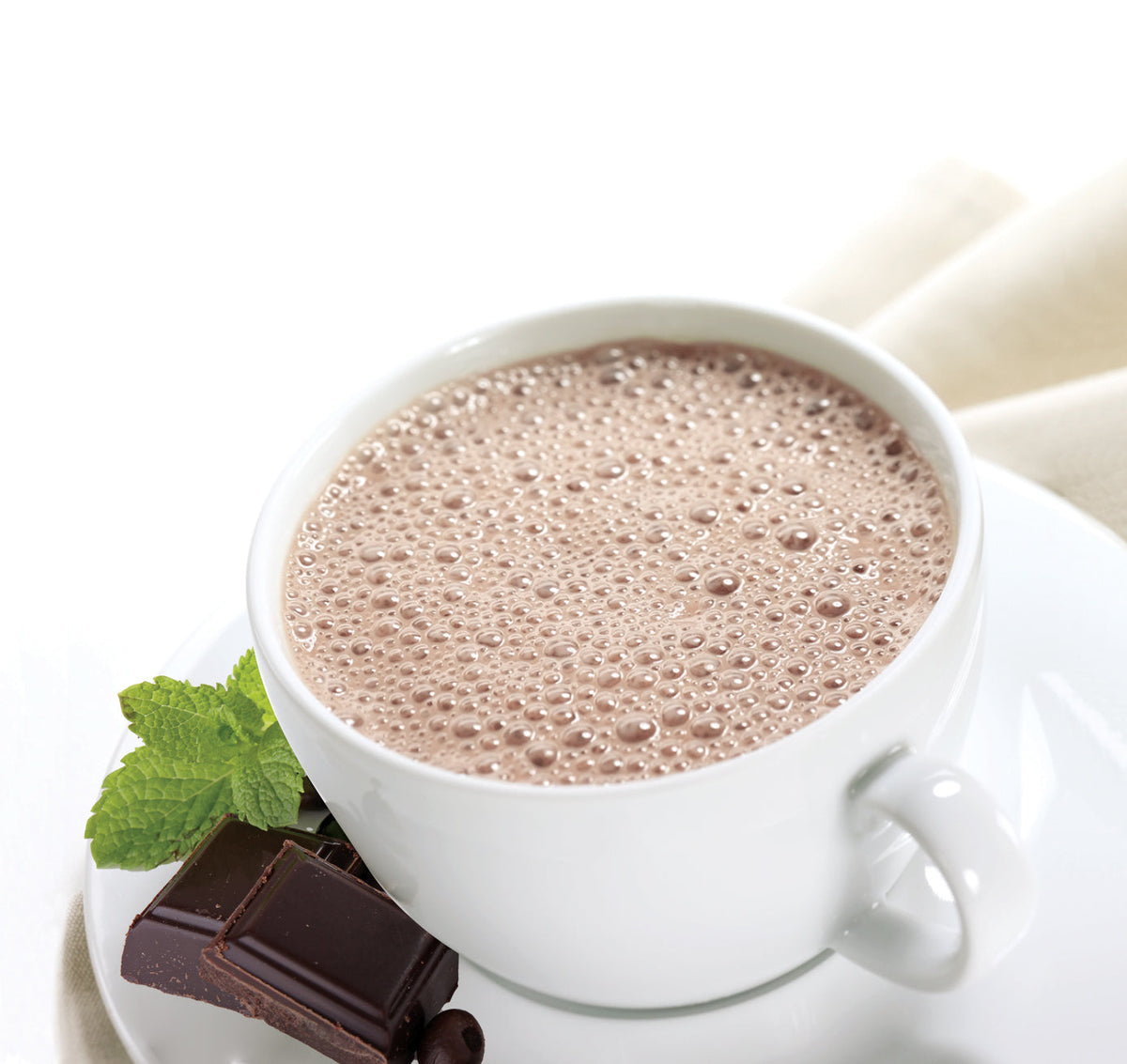 Proti Diet Protein Hot Chocolate Mix, Choco Mint, 7 Pouches