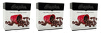 Three boxes of "Inspire" Chocolate Coated Soy Snacks are displayed, each featuring a red cup spilling chocolate-covered soy balls and chocolate pieces on a white background.