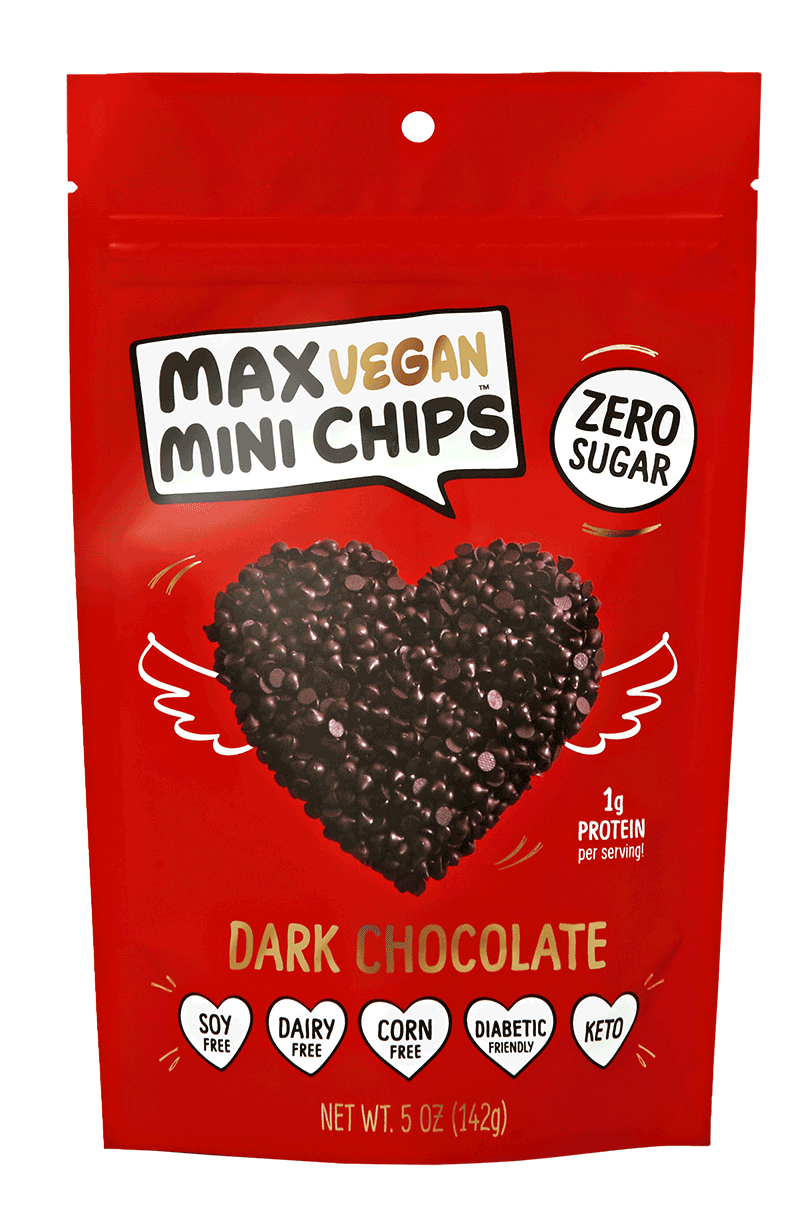 Know Brainer Foods Max Vegan Zero Sugar Mini Chips - Dark Chocolate - One Bag