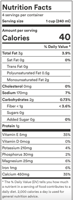 Blue Diamond Almond Breeze Unsweetened Almond Milk - Chocolate