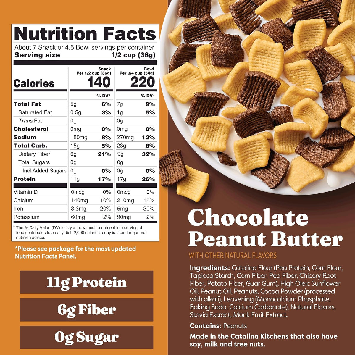 Catalina Crunch Protein Cereal - Chocolate Peanut Butter, 9oz