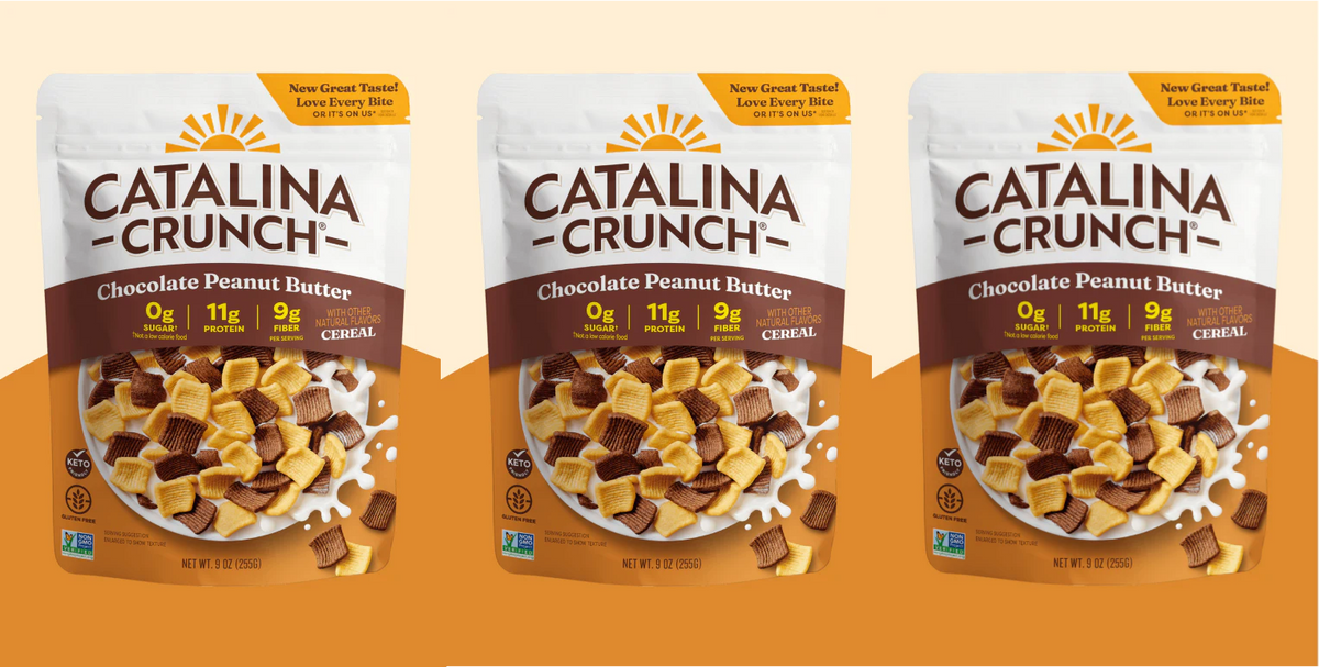 Catalina Crunch Protein Cereal - Chocolate Peanut Butter, 9oz, 3-Pack