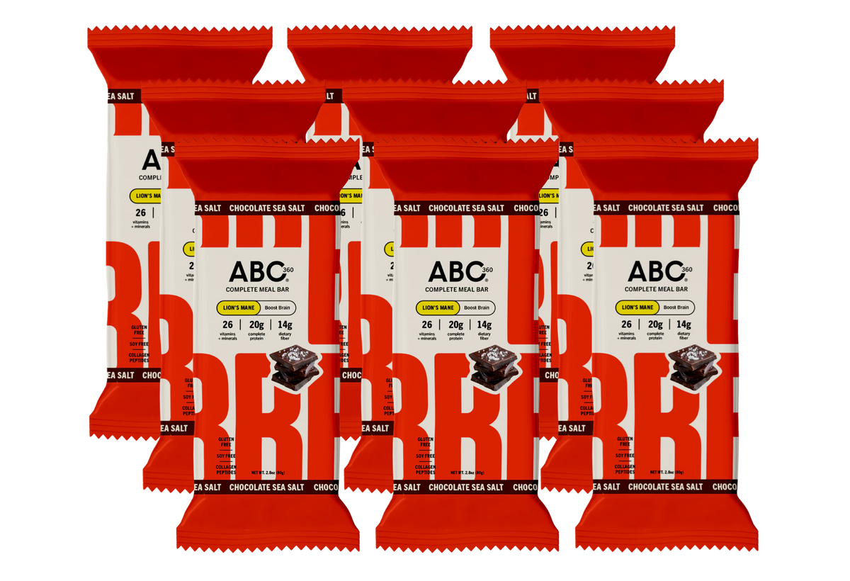 ABC 360 Complete Meal Bars - Chocolate Sea Salt, One Box (9 Bars)