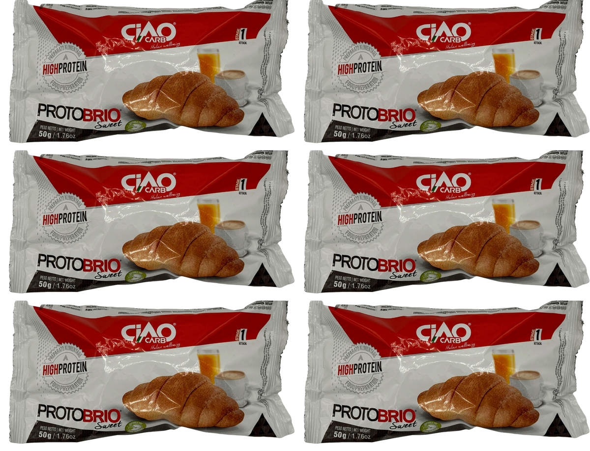Ciao Carb Protobrio Croissant, Sweet / 6 croissants.