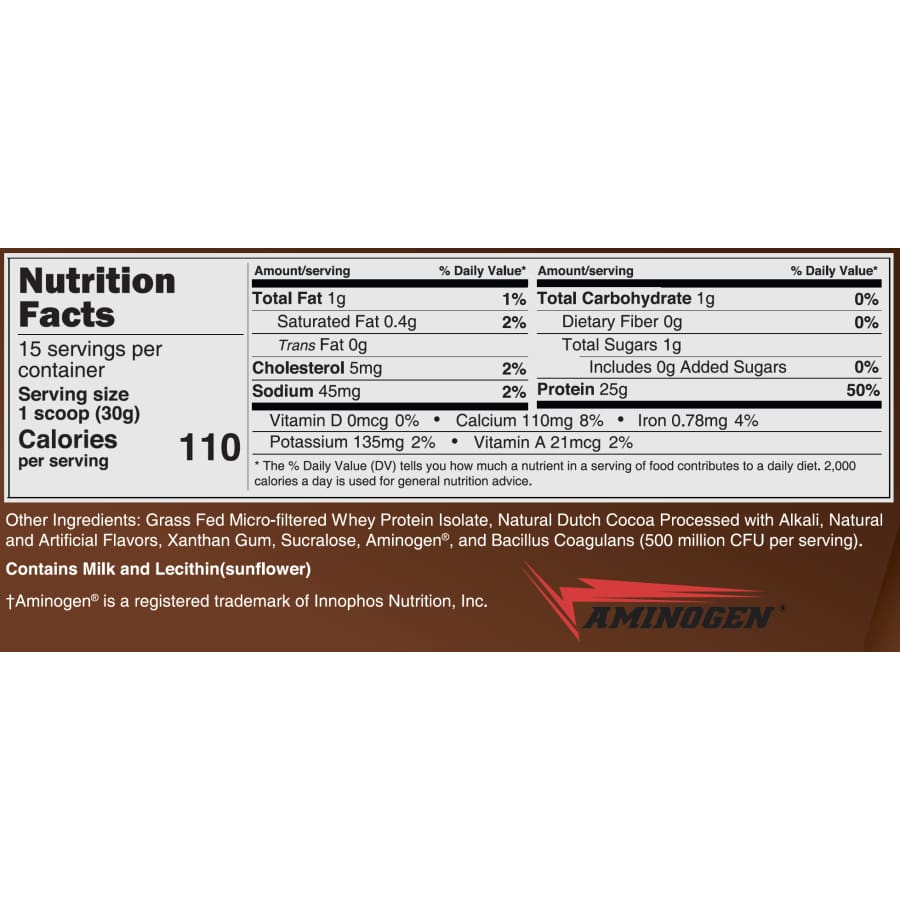 Clean Whey Protein with Probiotics, Chocolate, image 3