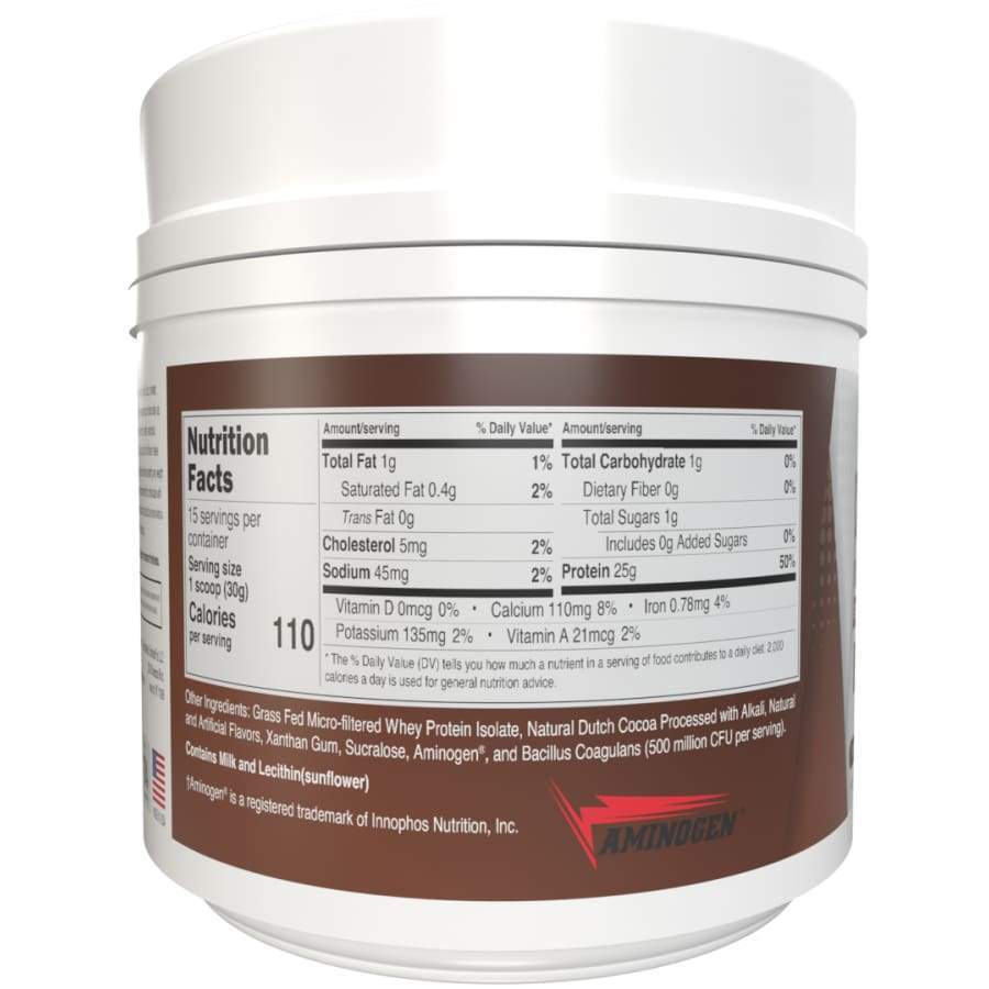 Clean Whey Protein with Probiotics, Chocolate, image 2