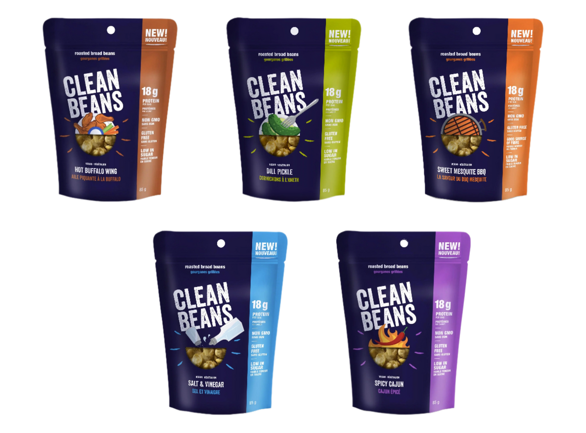 Clean Beans Roasted Broad Beans - Variety Pack