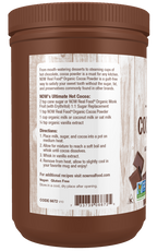 NOW Cocoa Powder, non-Alkalized, Organic 12 oz. — gallery image 3