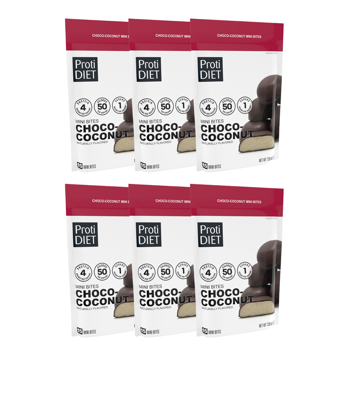 Proti Diet Protein Mini Bites - Choco-Coconut 6-Pack