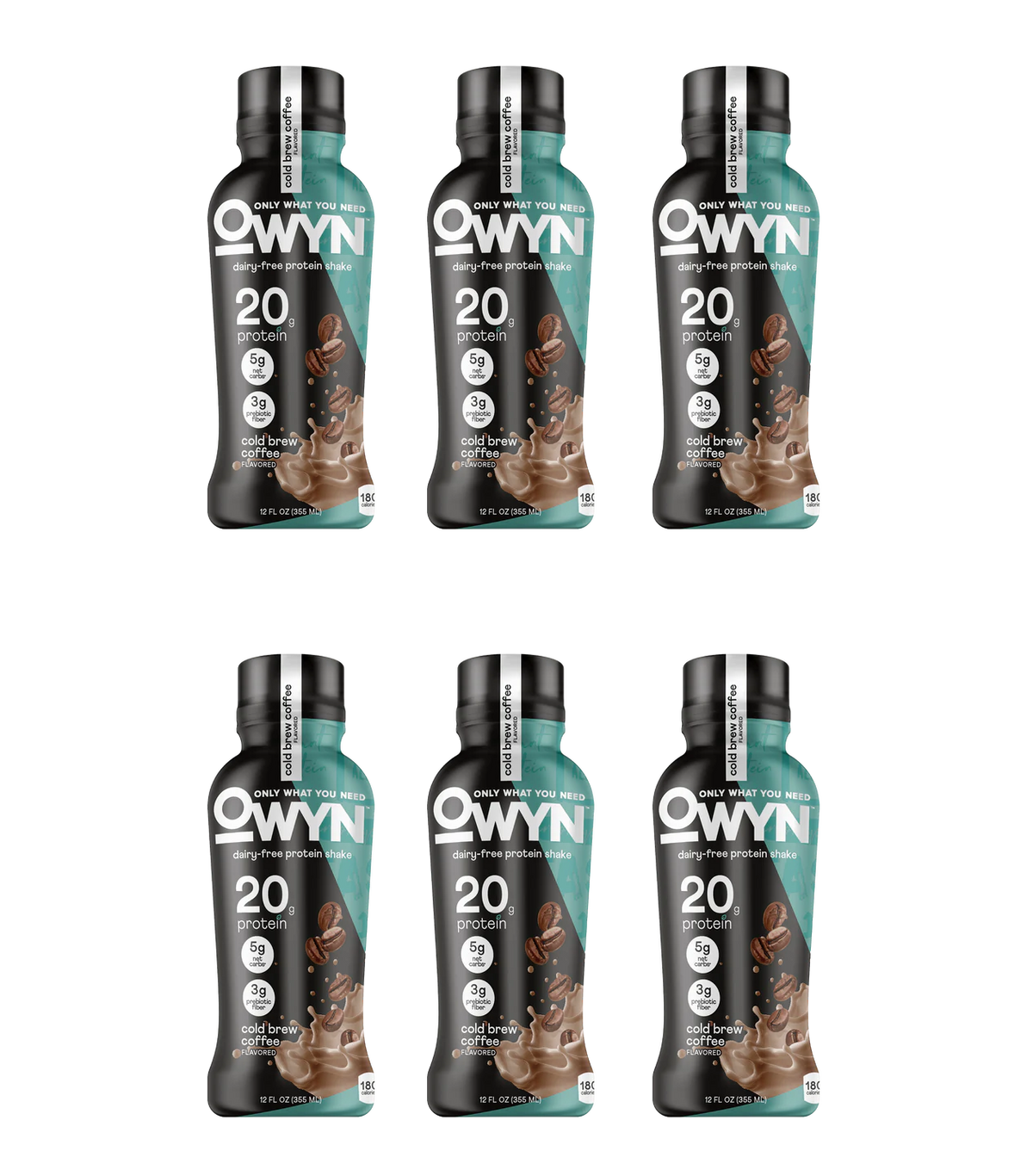 OWYN Plant-Based Protein Shake 20g - Cold Brew Coffee 6-Pack