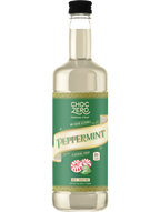 Front package of ChocZero Sugar Free Coffee Syrup, Peppermint