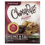 Healthsmart ChocoRite Uncoated Protein Bars, 5 bar box - Cookie Dough