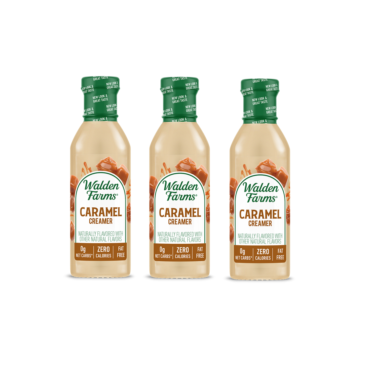 Product image for Walden Farms Calorie Free Coffee Creamer, Caramel flavor.