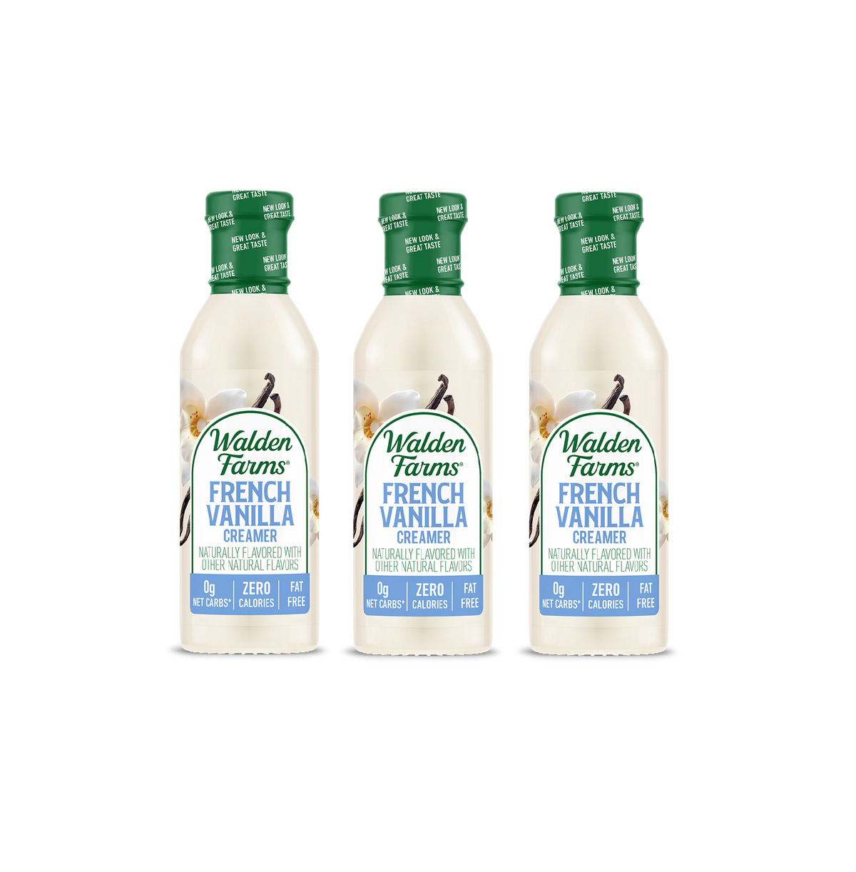 Product image for Walden Farms Calorie Free Coffee Creamer, French Vanilla flavor.