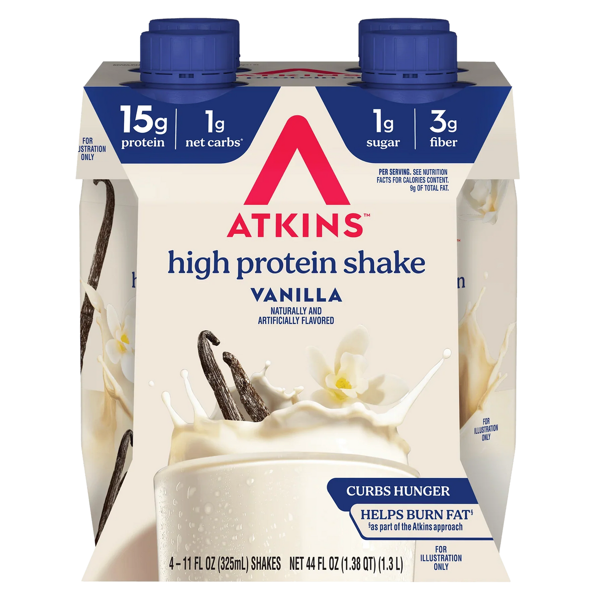 Atkins Nutritionals Ready-to-Drink Shakes - Creamy Vanilla, 11 oz
