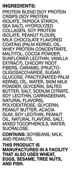 Barritas de proteínas Proti Diet, crujientes de mantequilla de cacahuete y caramelo, 7 barritas