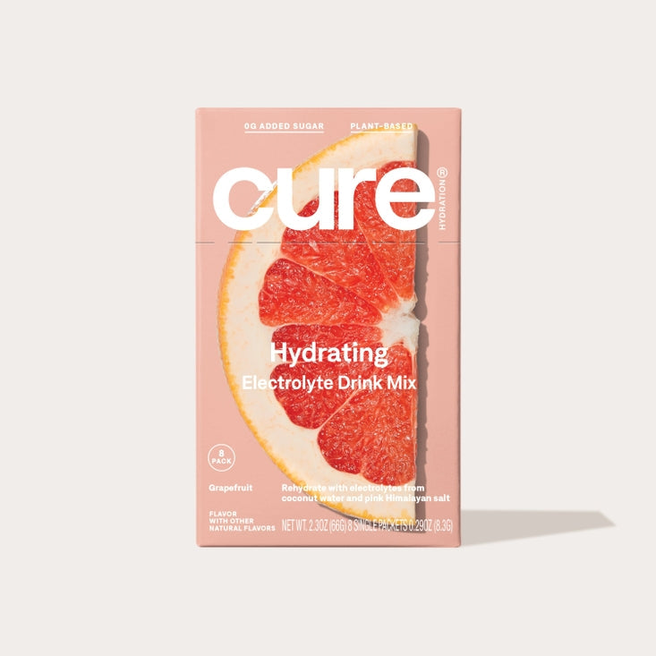 Cure Hydration Electrolyte Drink Mix, 8ct - Grapefruit