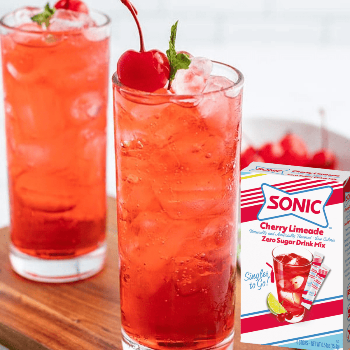 Sonic Zero Sugar Singles-to-Go - Cherry Limeade