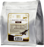 Front package of ChocZero Sugar Free Dark Chocolate Baking Chips 20 oz