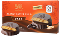 Front package of ChocZero Peanut Butter Cups, 4oz, Dark Chocolate
