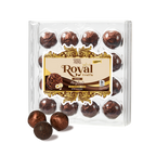 Front package of ChocZero Dark Chocolate Hazelnut Royal Truffles