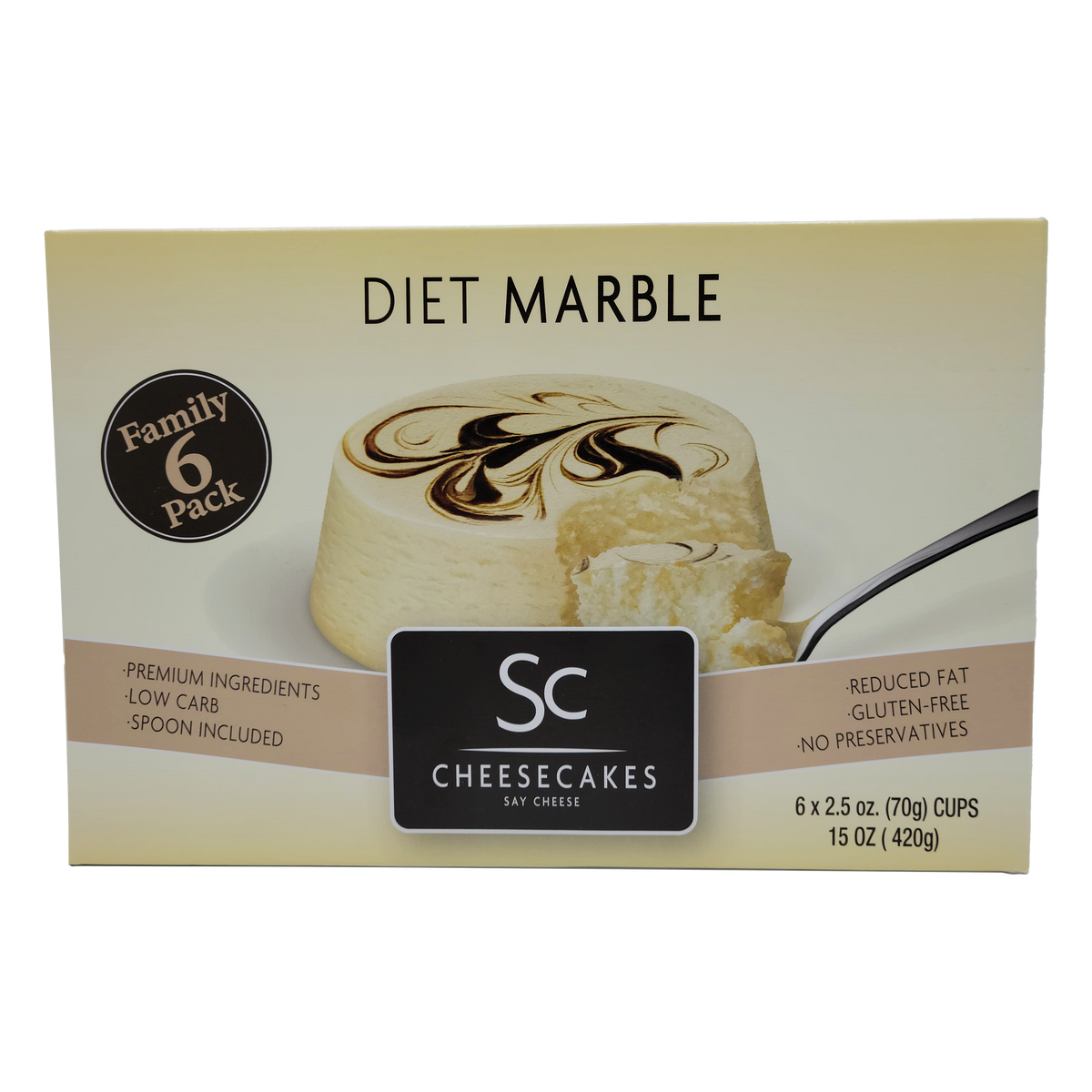 Say Cheese Mini Cheesecake Marble, 6 Pack