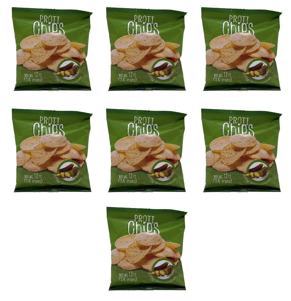 Proti Nutrition Proti Chips - Dill Pickle 7-Pack (1.20 oz bags)