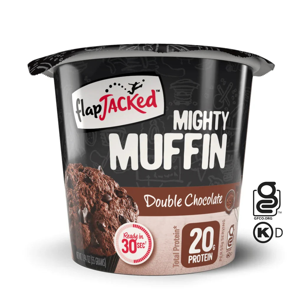 FlapJacked Mighty Muffins - Double Chocolate, One Pack
