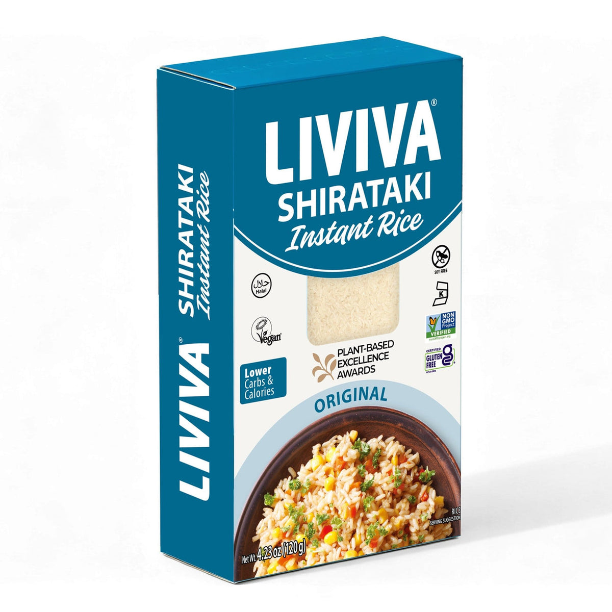 Liviva Dried Shirataki Instant Rice, One Box - 4.23 oz