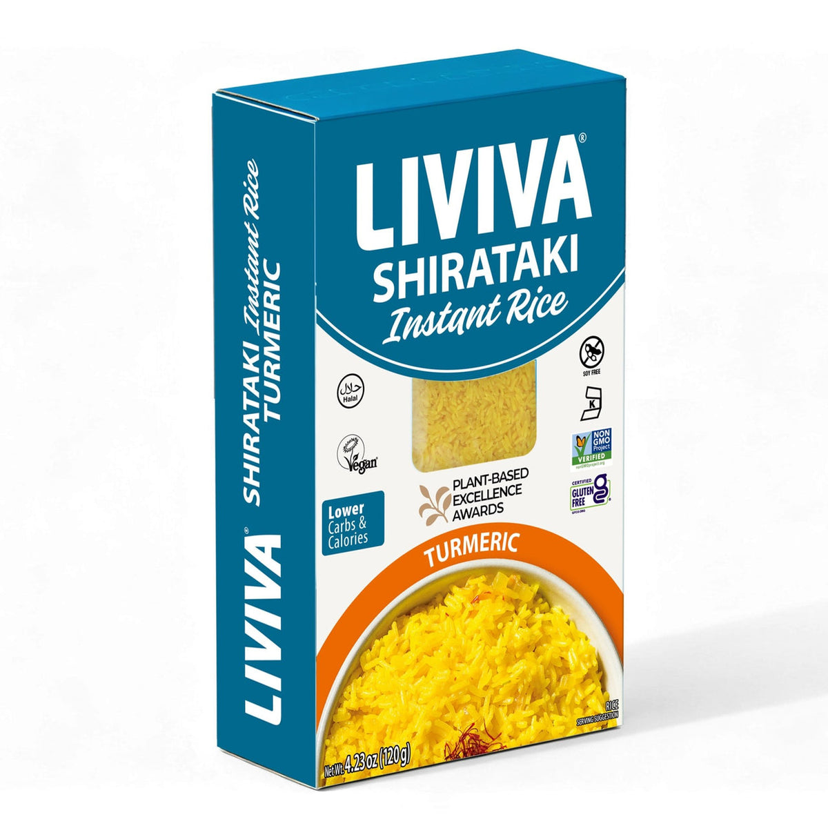 Liviva Dried Shirataki Instant Flavored Rice, 4.23 oz - Turmeric