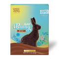Front package of ChocZero Milk Chocolate Keto Easter Bunny, 3oz