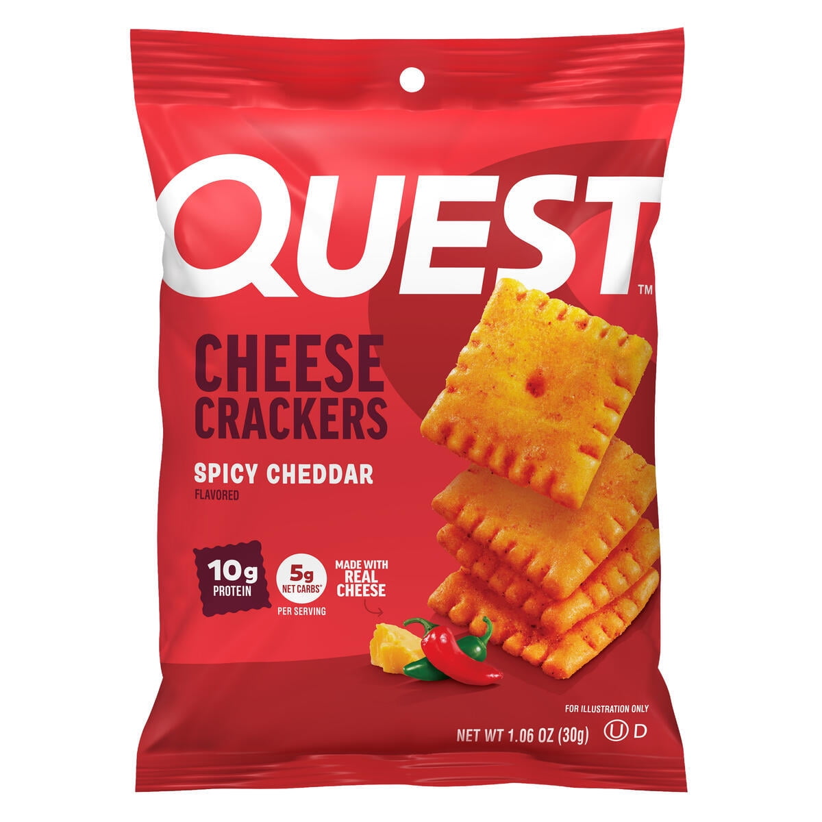 Quest Nutrition Cheese Crackers in Spicy Cheddar, product image 5.