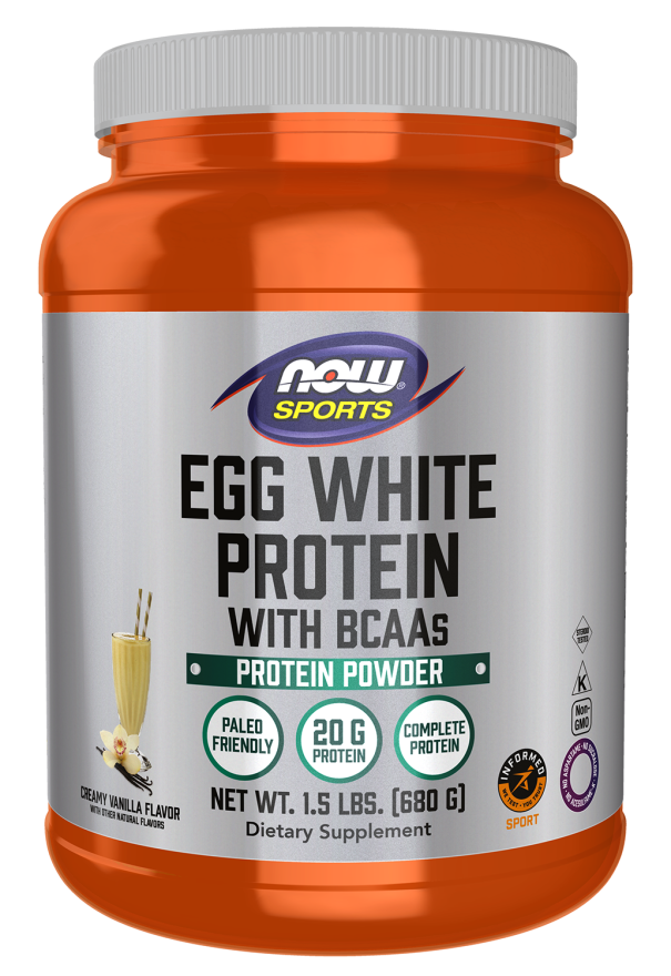 NOW Egg White Protein Powder - Creamy Vanilla