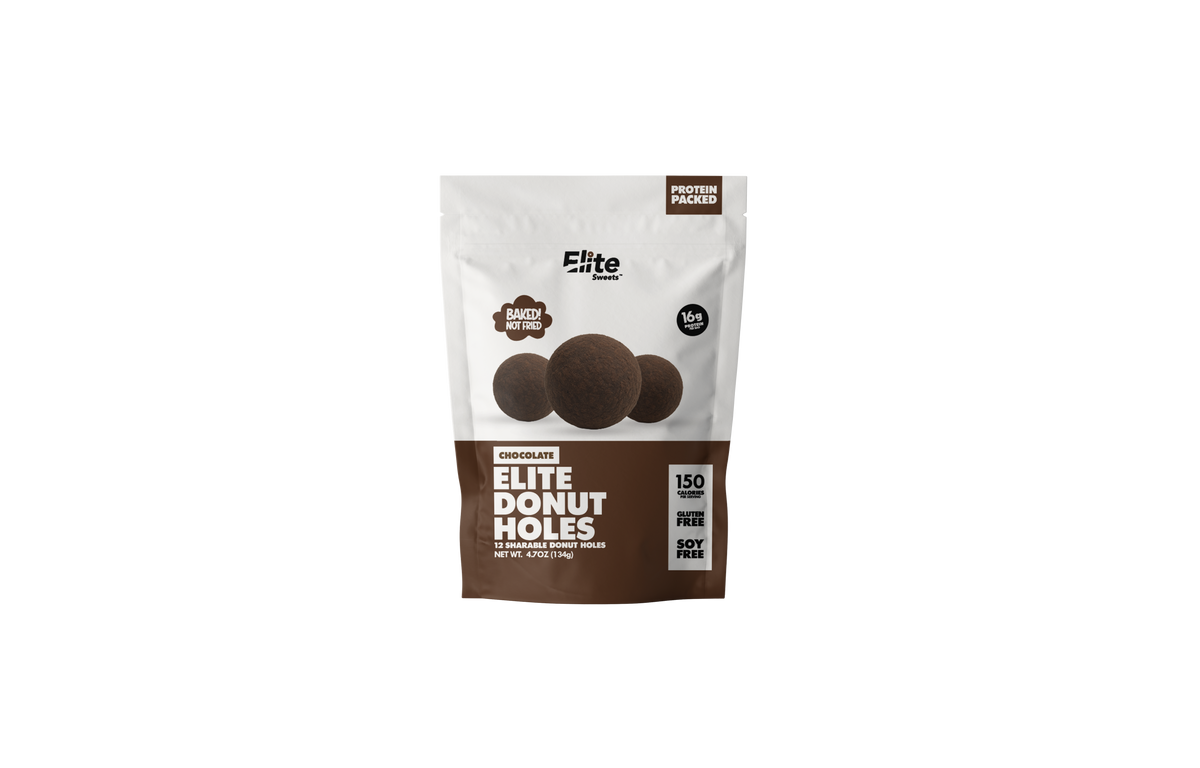Elite Sweets High-Protein & Low-Carb Donut Holes - Chocolate, One Pack