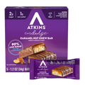Front package of Atkins Nutritionals Endulge Candy Bars, Caramel Nut Chew, 5 bars