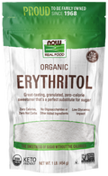 NOW Erythritol Granular, Organic 1 lb. product package