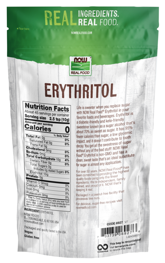NOW Erythritol Granular — gallery image 4