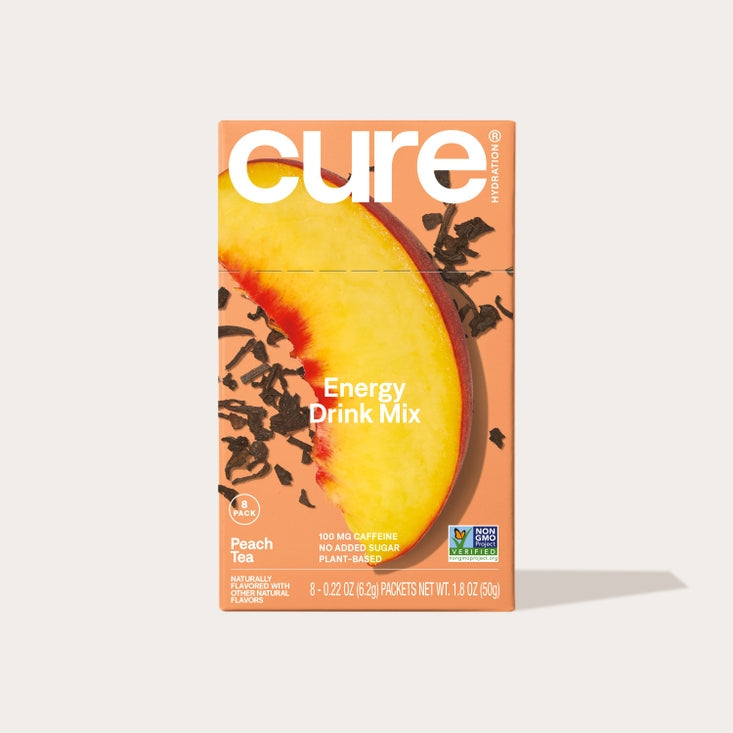 Cure Hydration Electrolyte Drink Mix, 8ct - Peach Tea