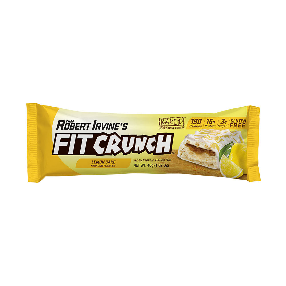 Robert Irvine's Fit Crunch Snack Size Whey Protein Baked Bar - Lemon Cake