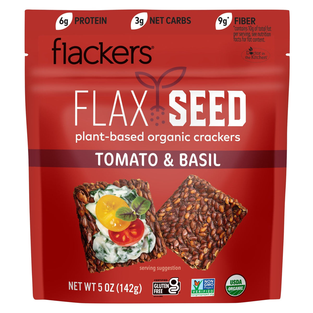 Doctor in the Kitchen Flackers - Tomato & Basil