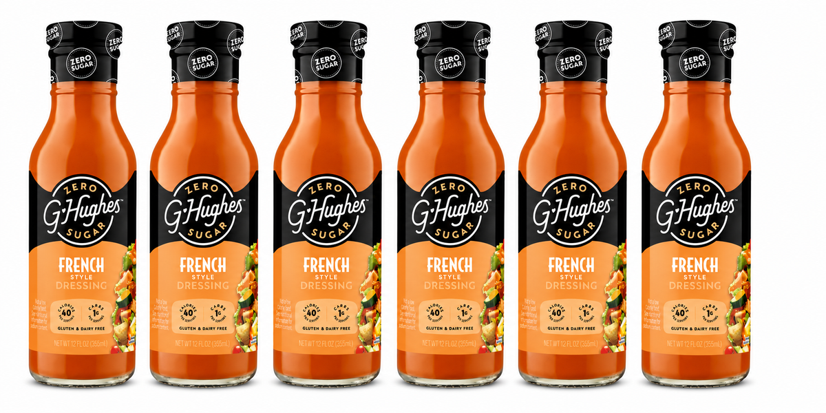 G Hughes Smokehouse Sugar Free Salad Dressing (12 fl oz) - French Style 6 Bottles