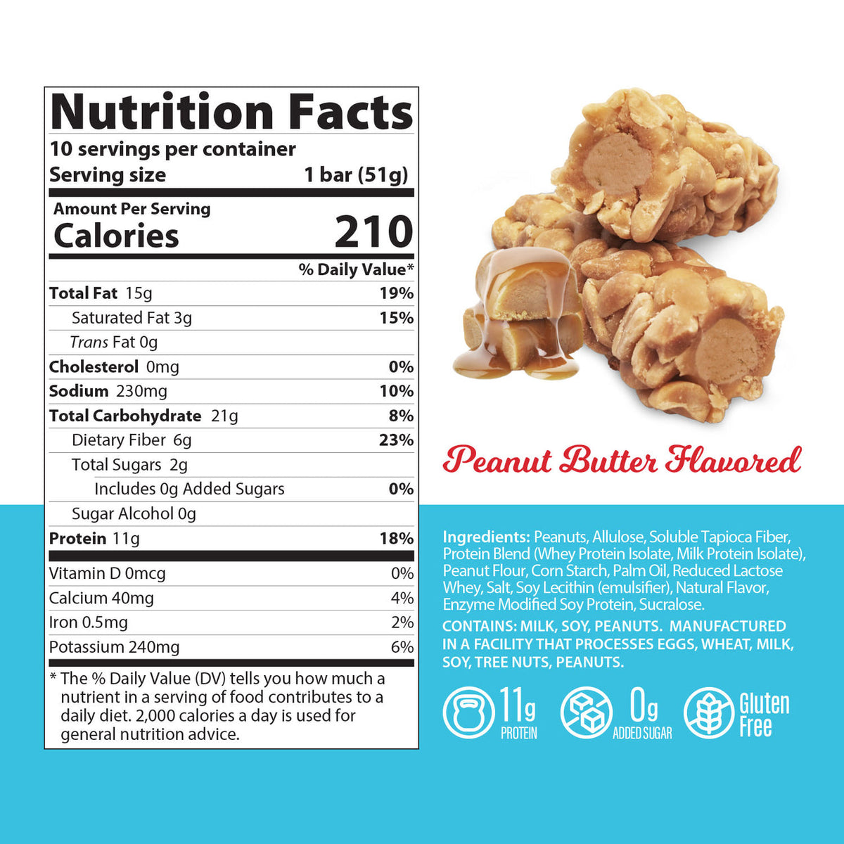 Genius Gourmet Protein Nut Roll Bar - Skippy Peanut Butter