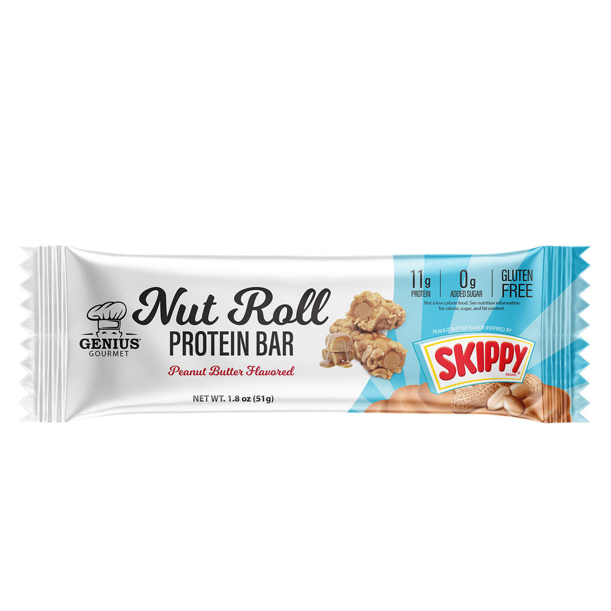 Genius Gourmet Protein Nut Roll Bar - Skippy Peanut Butter One Bar