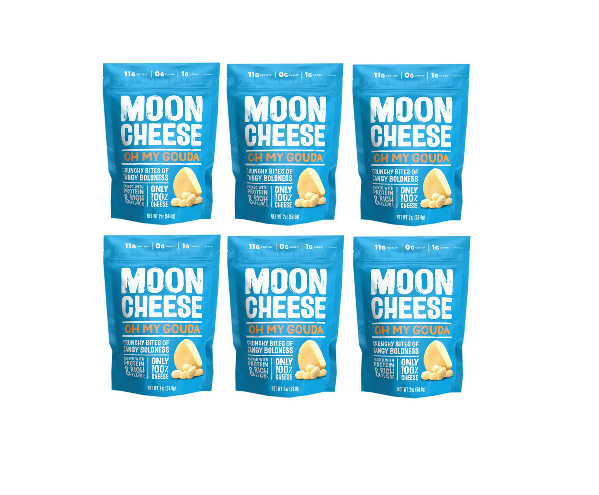 Moon Cheese Snacks - Oh My Gouda 6 Bags