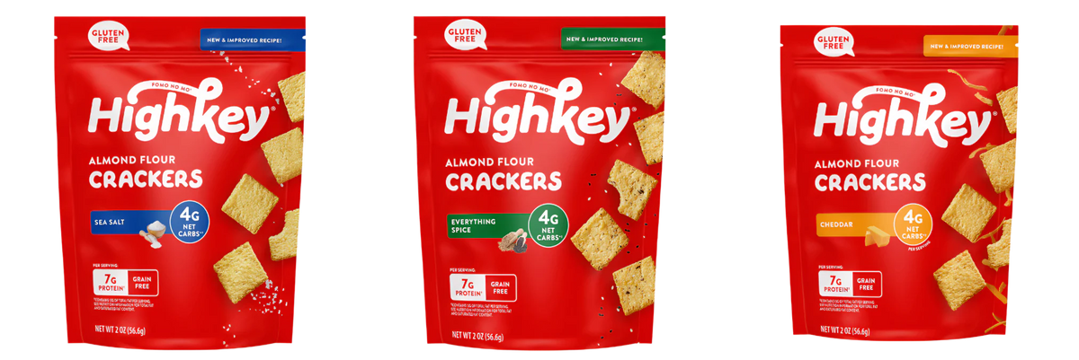 HighKey Snacks Almond Flour Crackers 2 oz - Variety Pack