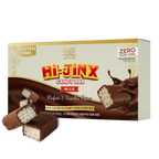 Front package of ChocZero Hi-Jinx Candy Bar, 8.15 oz, Milk Chocolate Wafers & Vanilla Creme